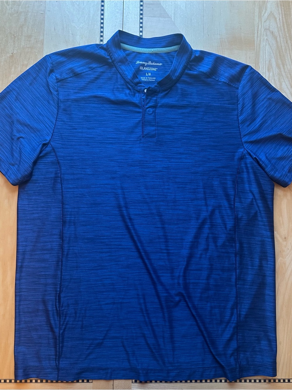 Tommy Bahama Men’s Navy Heather Short-Sleeve Henley Polo